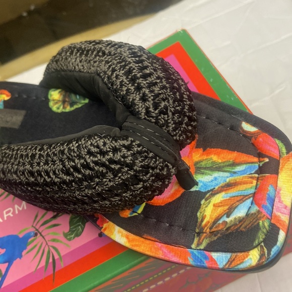 Farm Rio cashew crochet fluffy flip flop - Picture 4 of 12